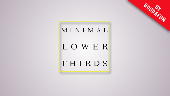 Clean Minimal Lower Thirds