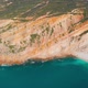 Aerial View Seascape with Waves on Rocky Coast - VideoHive Item for Sale