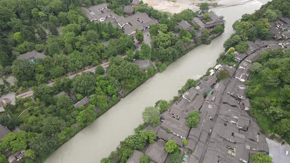 Aerial View of Sichuan China