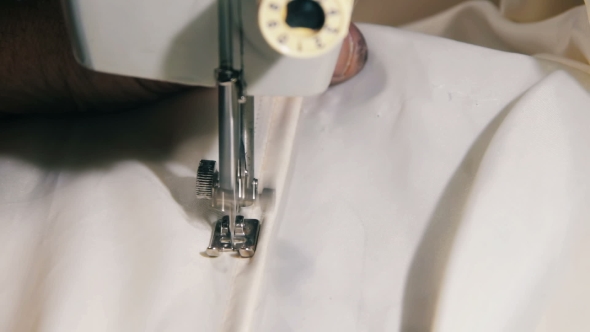Sewing Machine In Work
