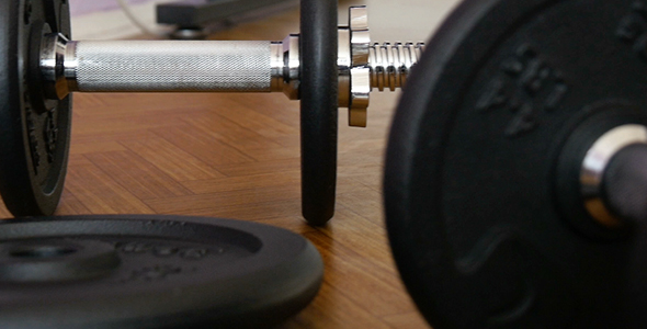 Dumbbells in Gym - Muscle Training