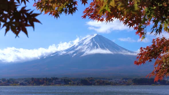 Mount Fuji in Autumn Color, Japan