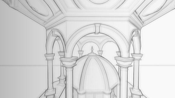 Authentic Architecture Sketch Background