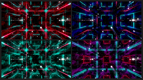 Neon Cubes VJ Pack I