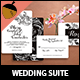 Vintage Floral Wedding Invitation Suite