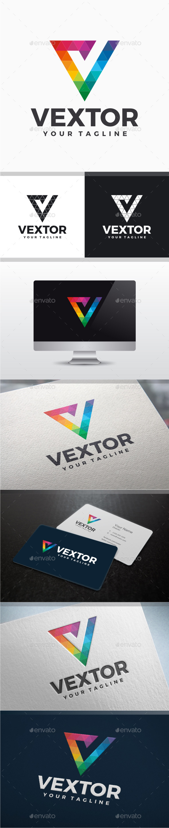 Vextor - Letter V Logo