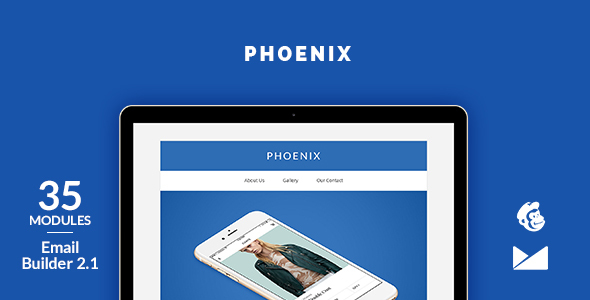 Phoenix Email Template + Online Emailbuilder 2.1