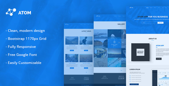 Atom - Multipurpose Responsive HTML5 Template