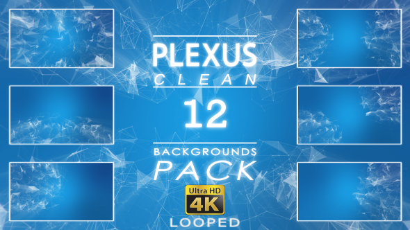 Blue Plexus Clean Backgrounds Pack