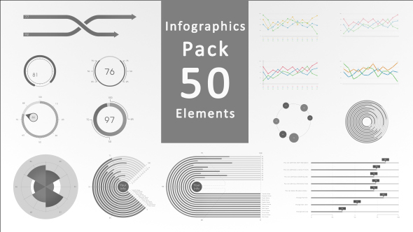 Infographic Pack 50 Elements