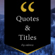 Quotes and Titles - VideoHive Item for Sale