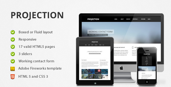 Projection - Responsive HTML5 Template