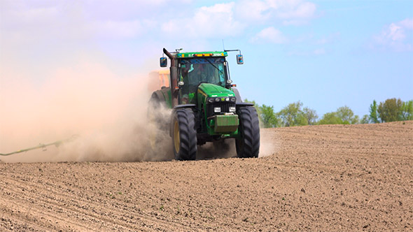 Farm Tractor with Planter