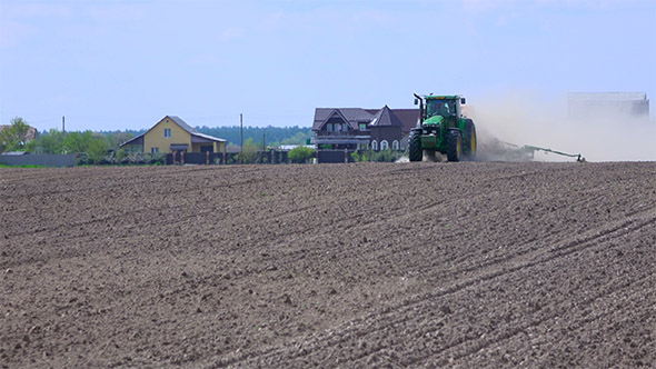 Planter Machine in the Field