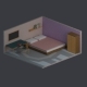 Low Poly Bedroom Set - 3DOcean Item for Sale