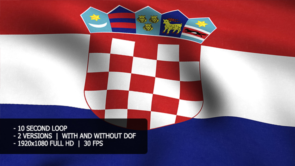 Croatia Flag Background