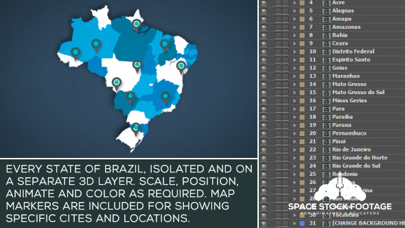Brazil Map Kit