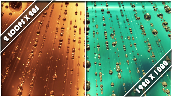 Water Droplets on Threads alt