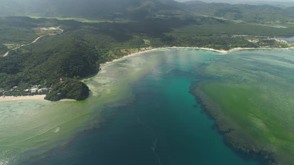 Seascape with Beach and Sea. Philippines, Luzon