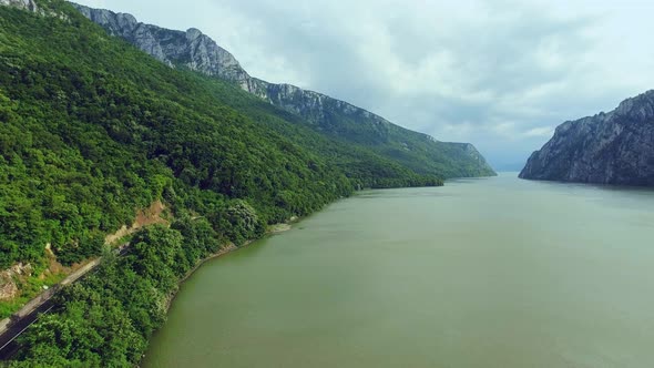 Aerial Danube Canyon