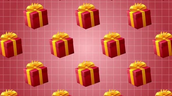 Gift Box Background Cartoon Animation