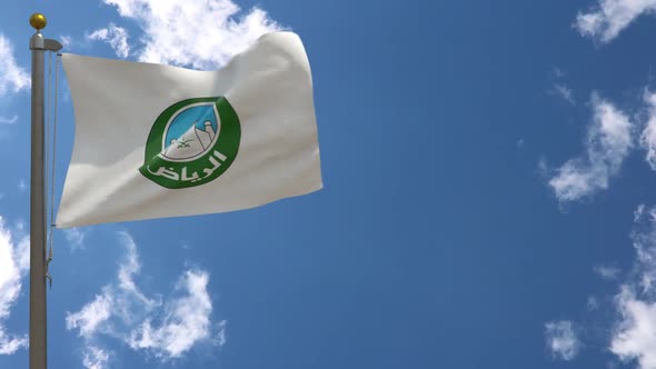 Riyadh City Flag (Saudi Arabia) On Flagpole