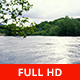 River Flowing and Vegetation in a Cloudy Day - VideoHive Item for Sale