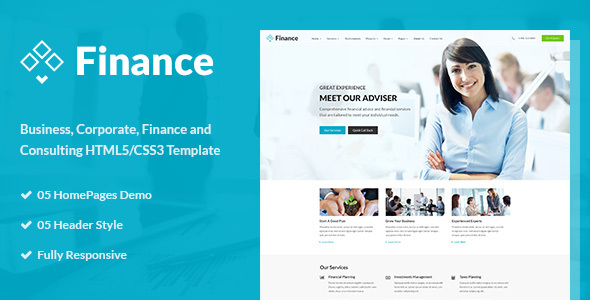 Finance - Business & Financial HTML5 Template