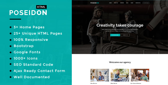 Poseidon - Multipurpose Responsive HTML5 Template