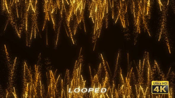 Gold Particles Streak 2 Background