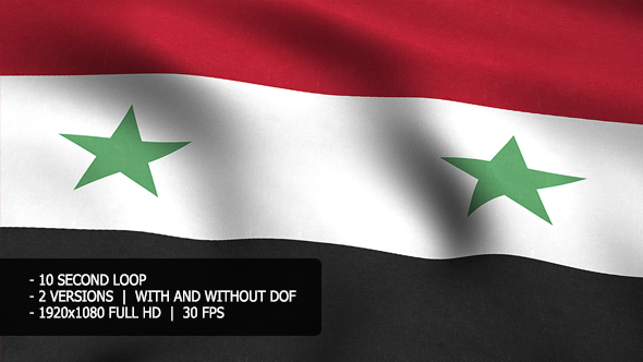 Syria Flag Background