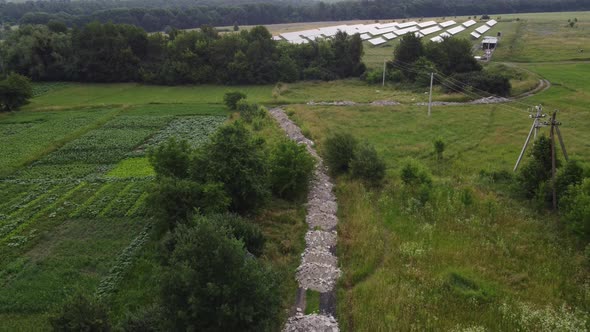 Aerial View of Rural Roads