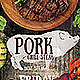 Pork BBQ Flyer Template - GraphicRiver Item for Sale