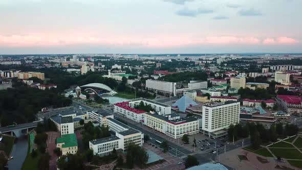 Evening Panorama Of The City Of Vitebsk At Sunset 6