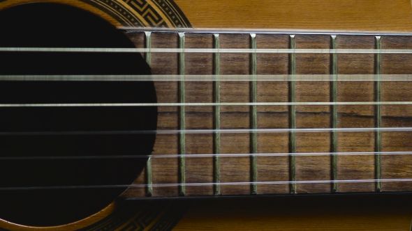 Acoustic Guitar Close Up