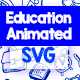 Education Animated SVG Icon Set - CodeCanyon Item for Sale