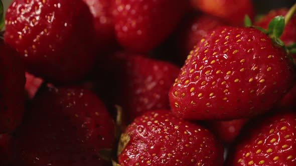 close-up strawberries