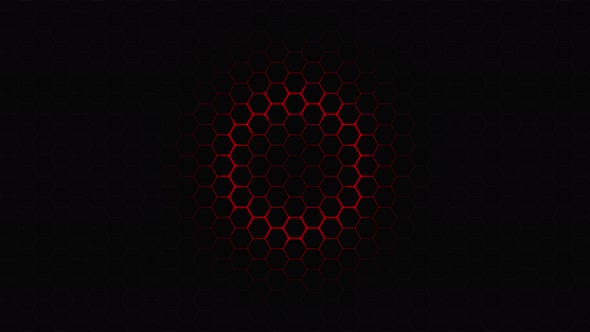 Hexagon Grid Futuristic Surface