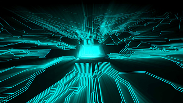 Futuristic Circuit Board