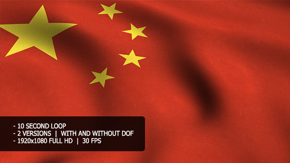 China Flag Background
