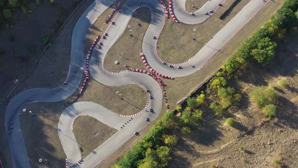 Karting Competition On The Track In Haskovo In Bulgaria 