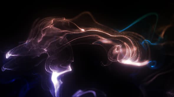 Glowing Particles Background