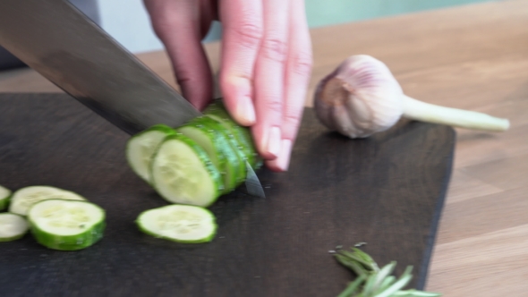 Knife Cut Cucumber