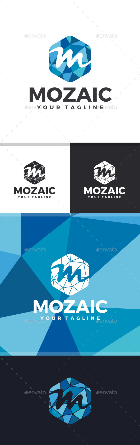Mozaic - Letter M Logo