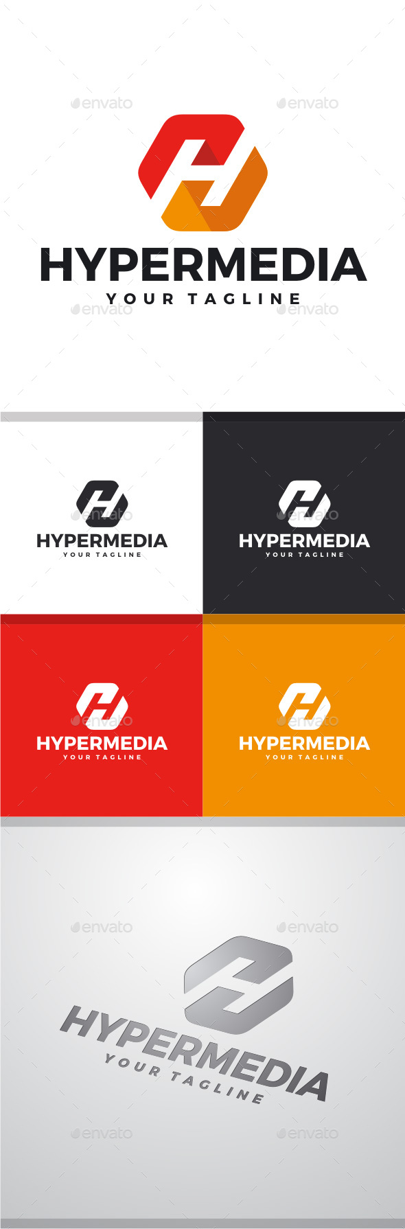 Hyper Media - Letter H Logo