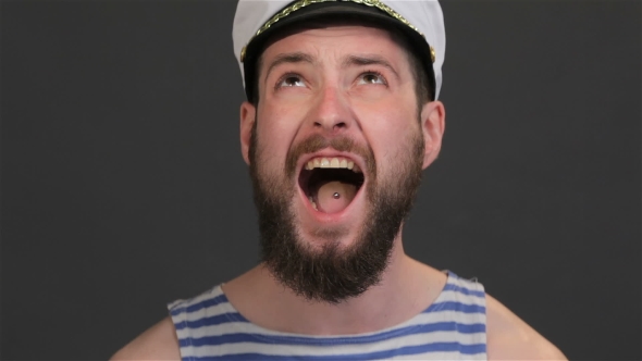 Bearded Captain Screams Upwards