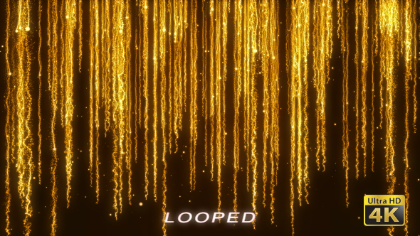 Gold Particles Streak Falling 6 Background