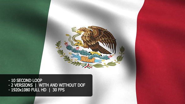 Mexico Flag Background