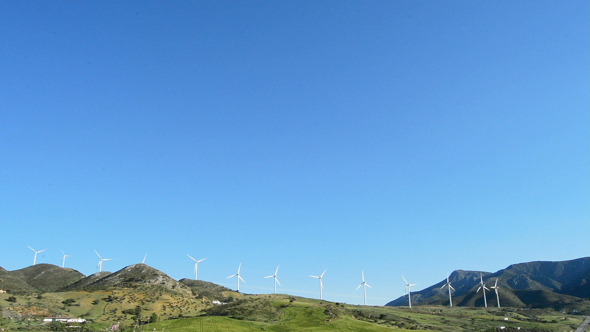 Wind Turbines Energy Moving