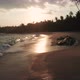 Aerial View of the Sandy Beach During Sunset on the Southern Part of Sri Lanka Island - VideoHive Item for Sale